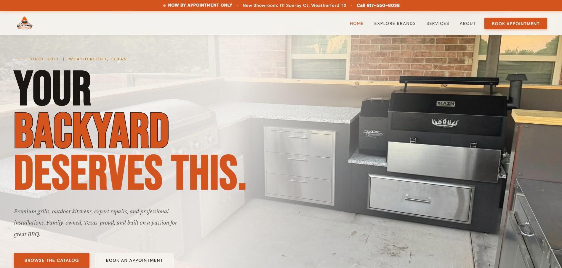 Outdoor Grill Sales website